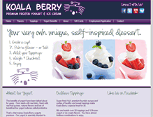 Tablet Screenshot of koalaberry.com